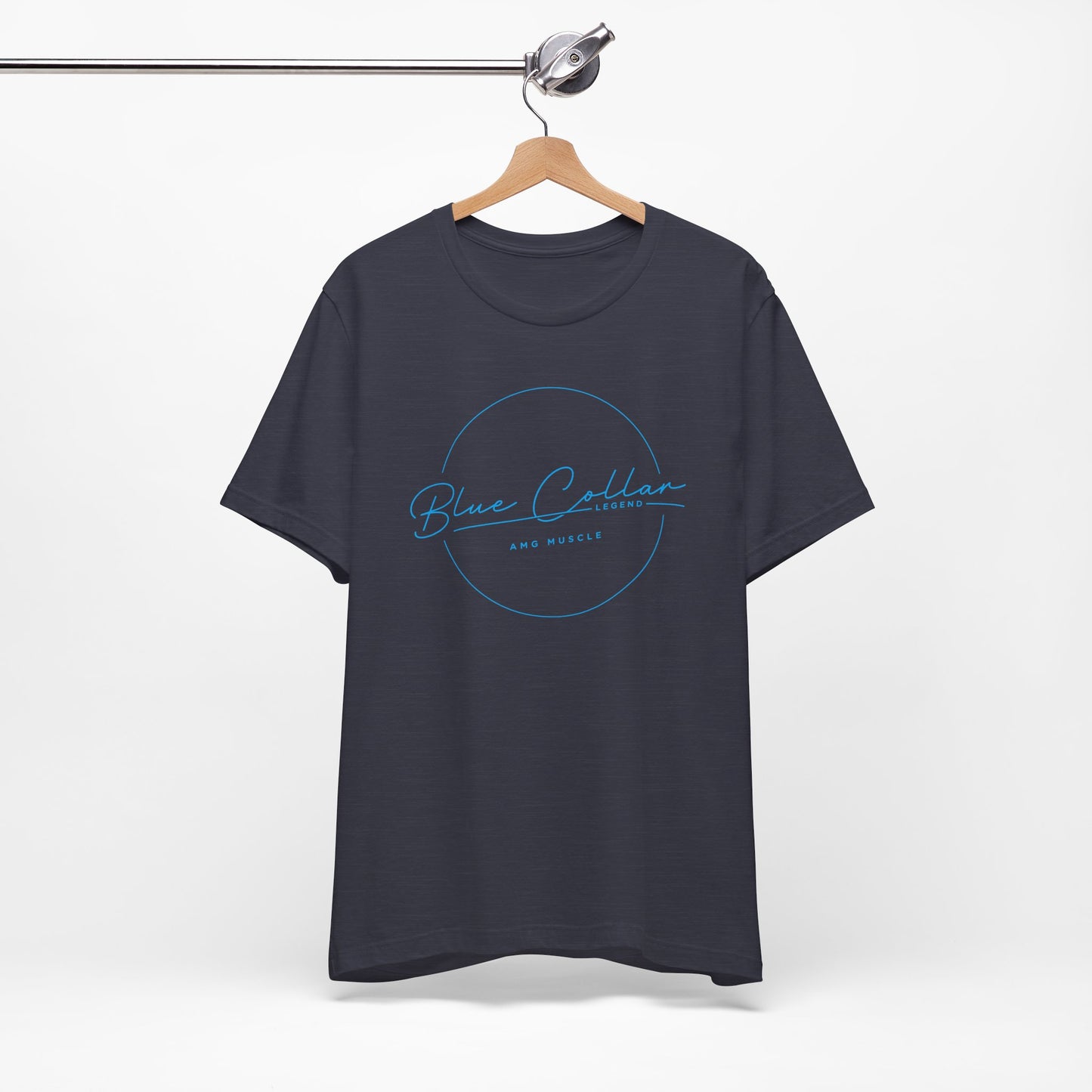 AMG Blue Collar Legend Vintage Tee ( blue logo )