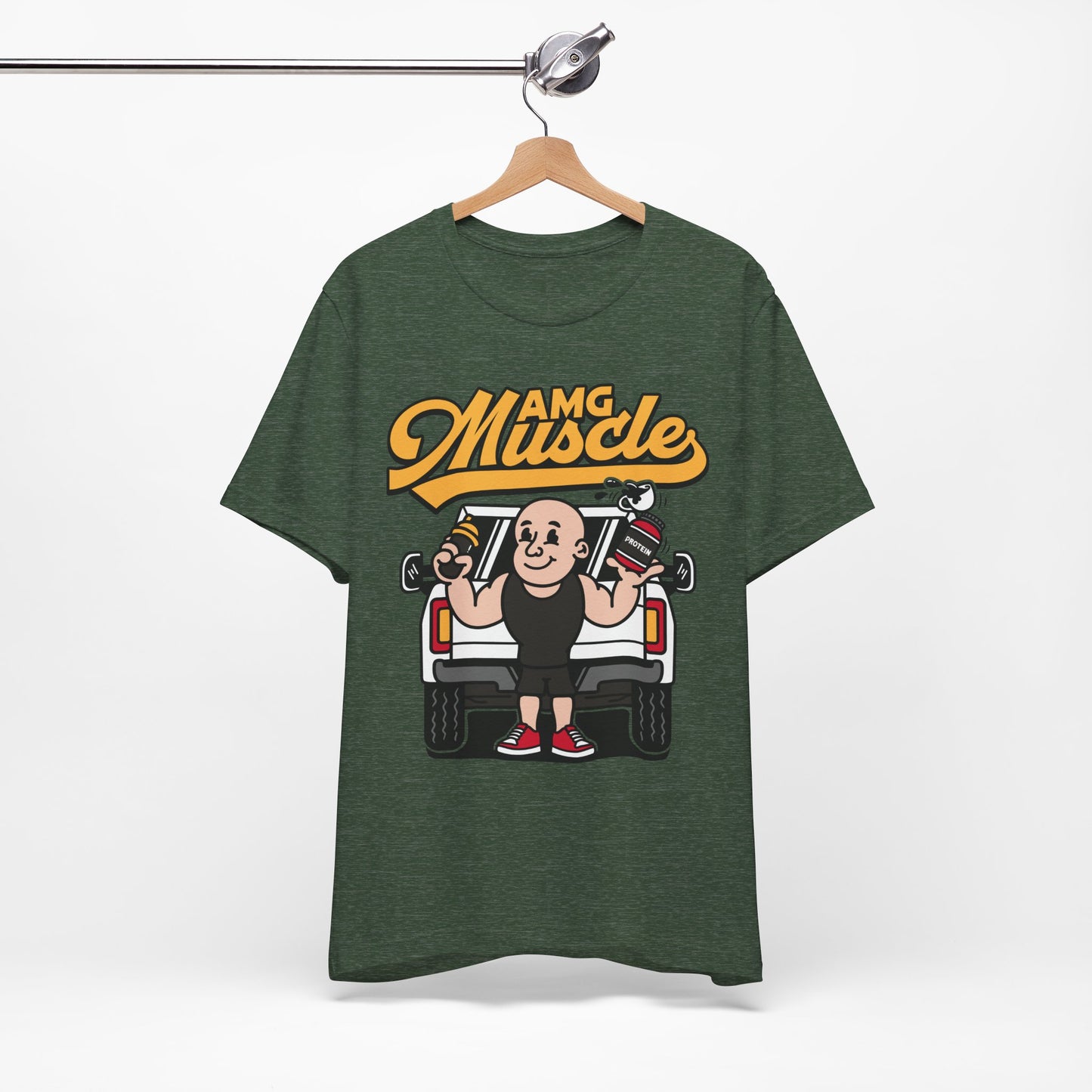 AMG Muscle Cartoon Throwback Vintage Tee