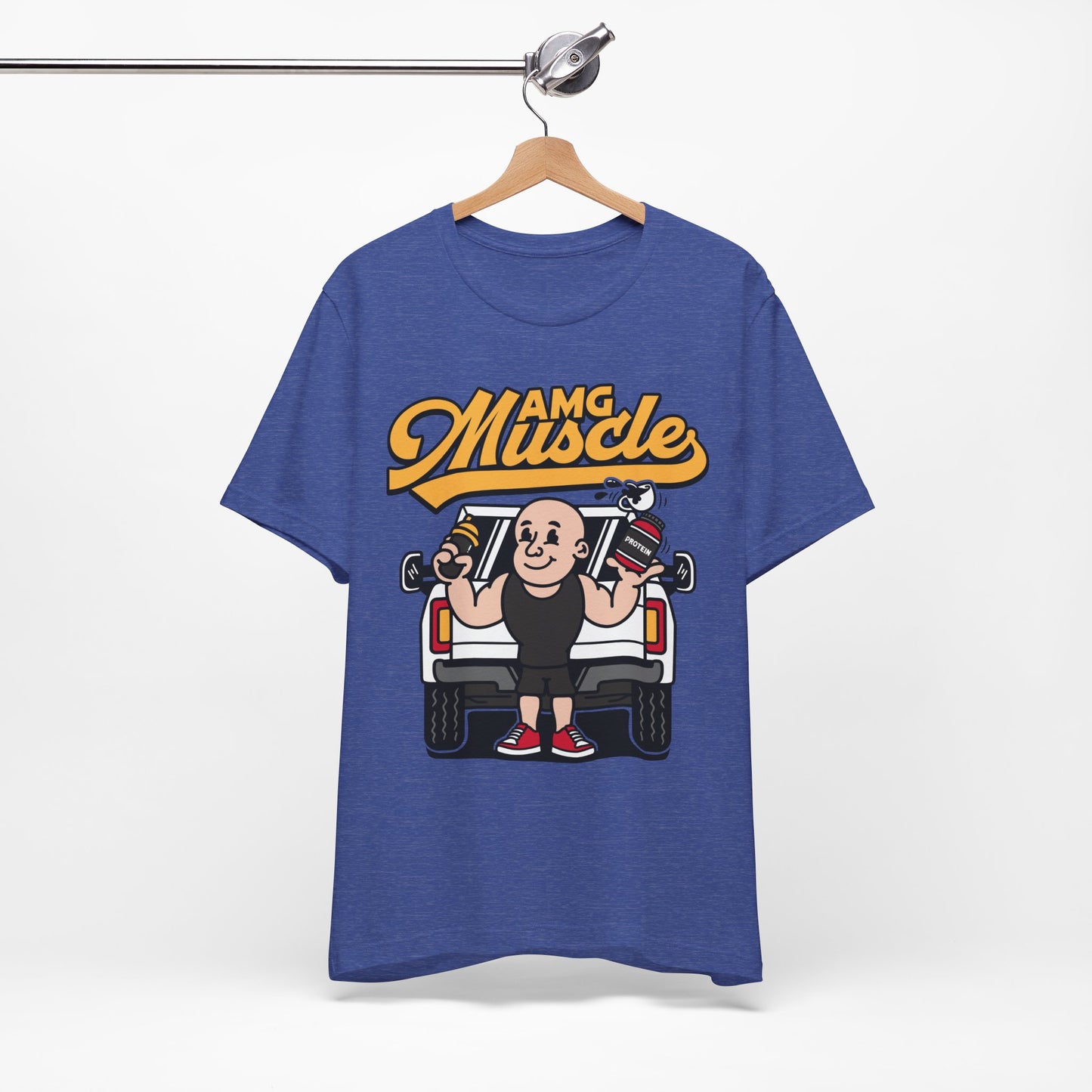 AMG Muscle Cartoon Throwback Vintage Tee