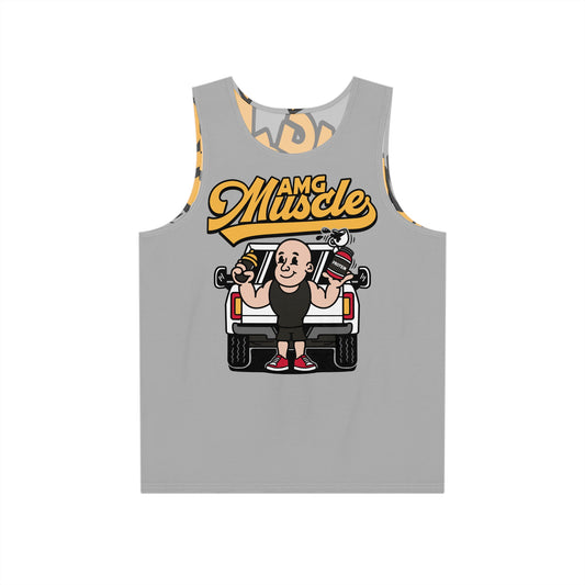 AMG Muscle Tank - GREY cartoon throwback