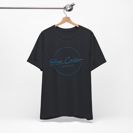 AMG Blue Collar Legend Vintage Tee ( blue logo )