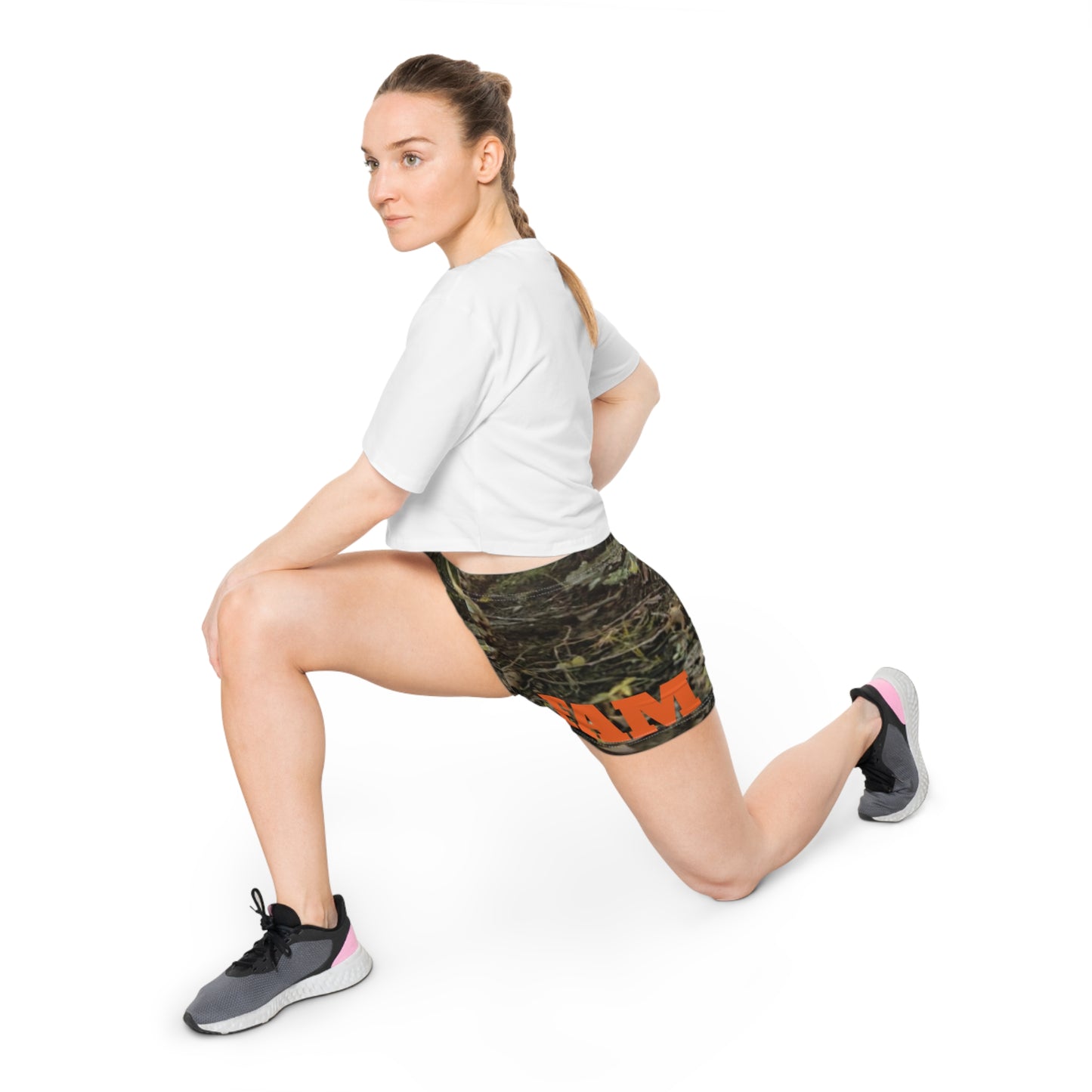 AMG FAM Womans Camo gym/running shorts