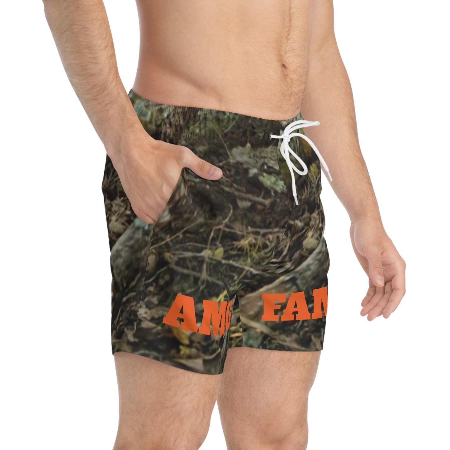 AMG FAM Camo - Mens Gym/Swim Shorts