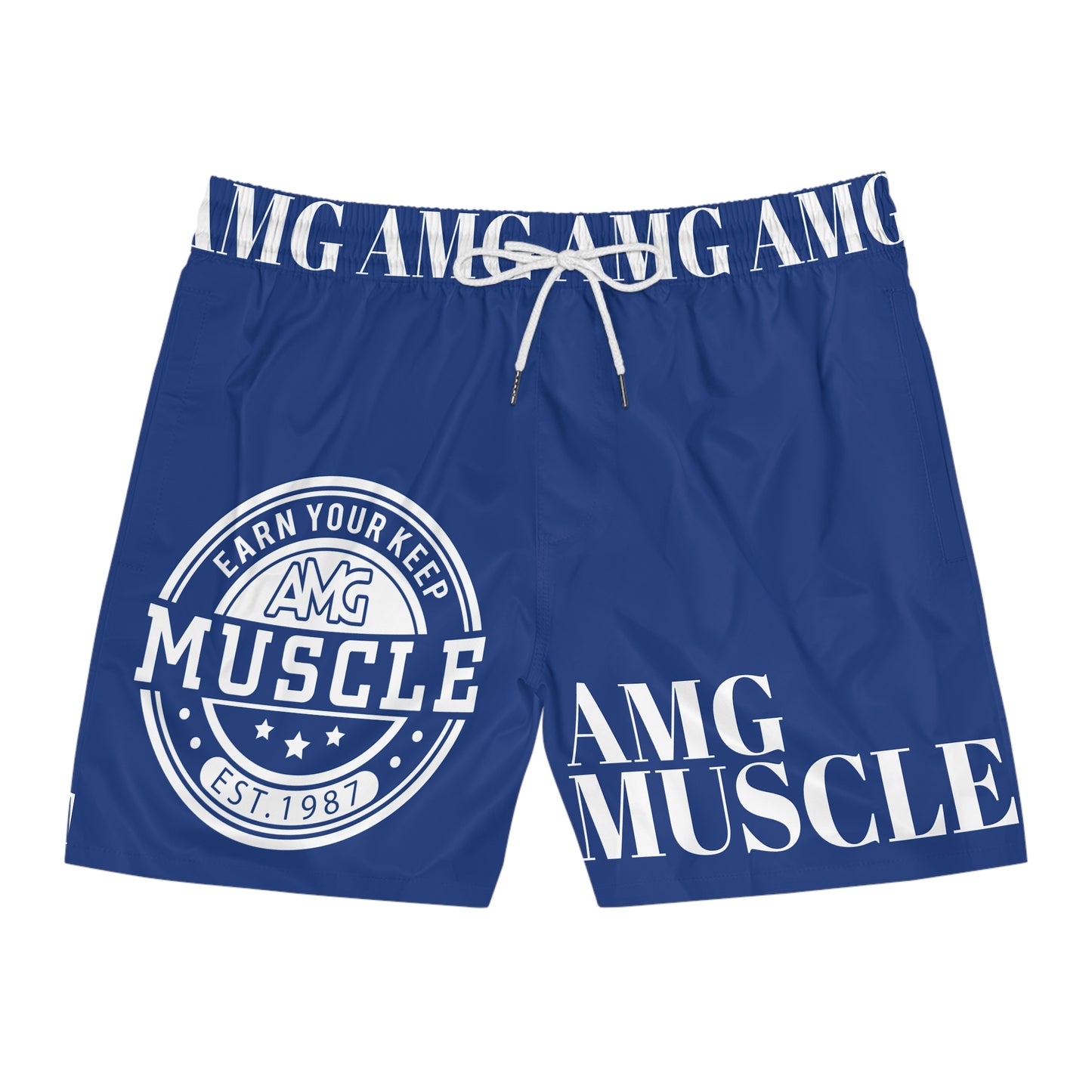 AMG Gym / Swim Shorts ( Earn Your Keep ) Blue