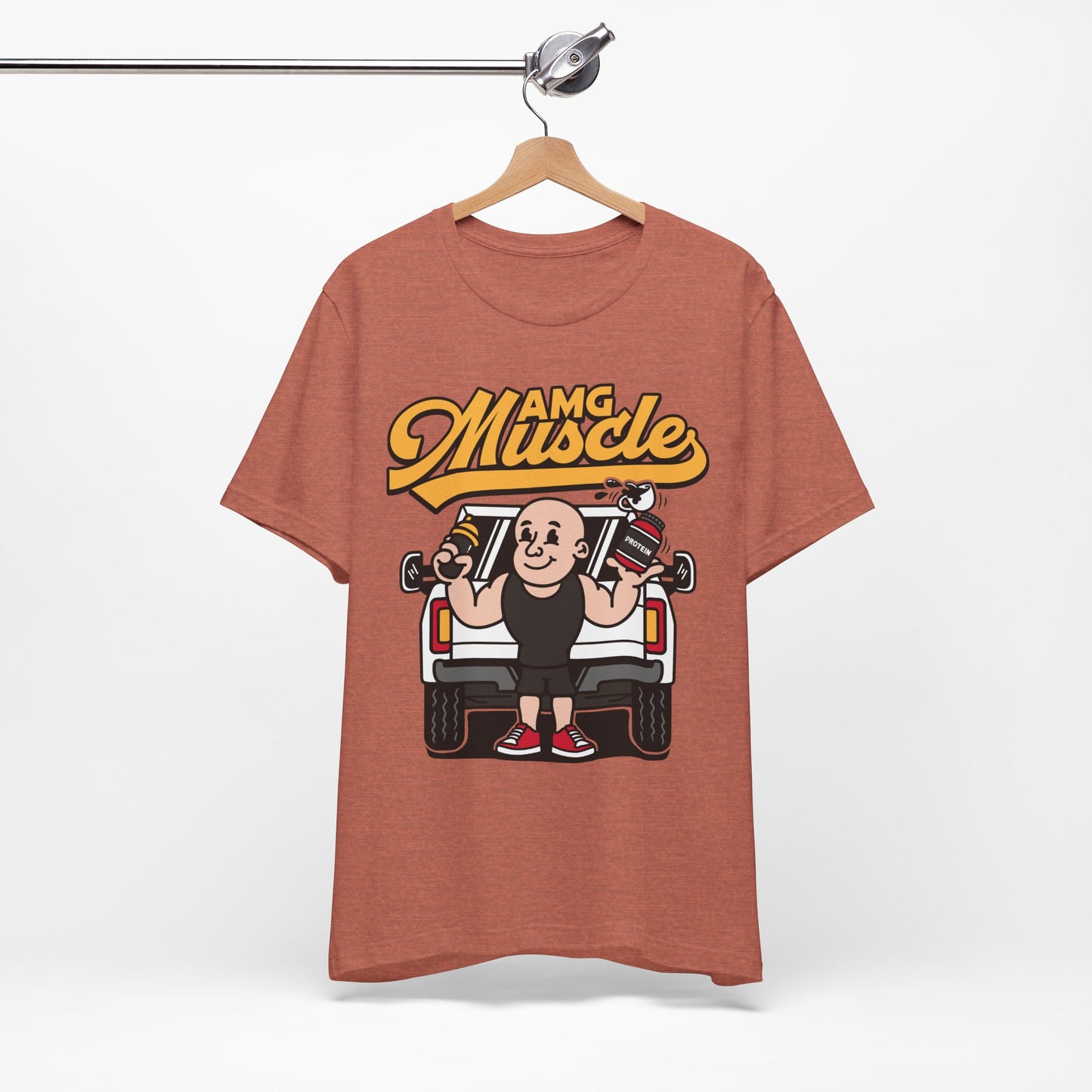 AMG Muscle Cartoon Throwback Vintage Tee