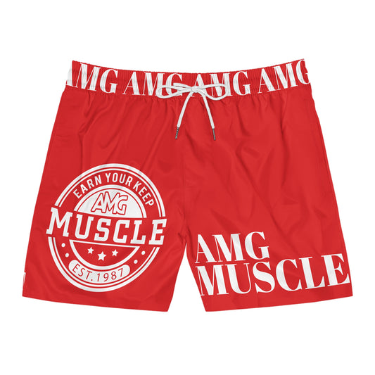 AMG Gym / Swim Shorts ( Earn Your Keep ) Red