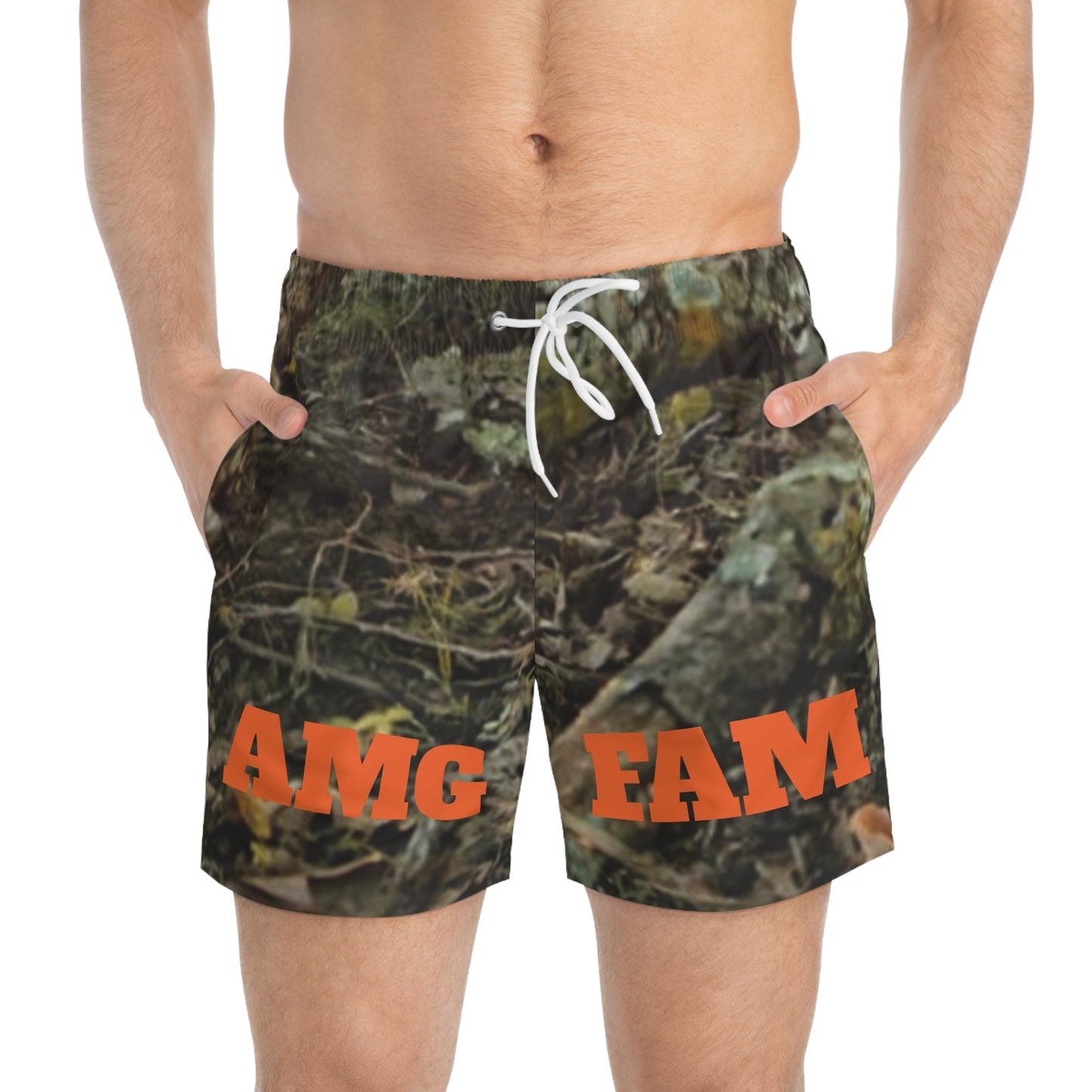 AMG FAM Camo - Mens Gym/Swim Shorts